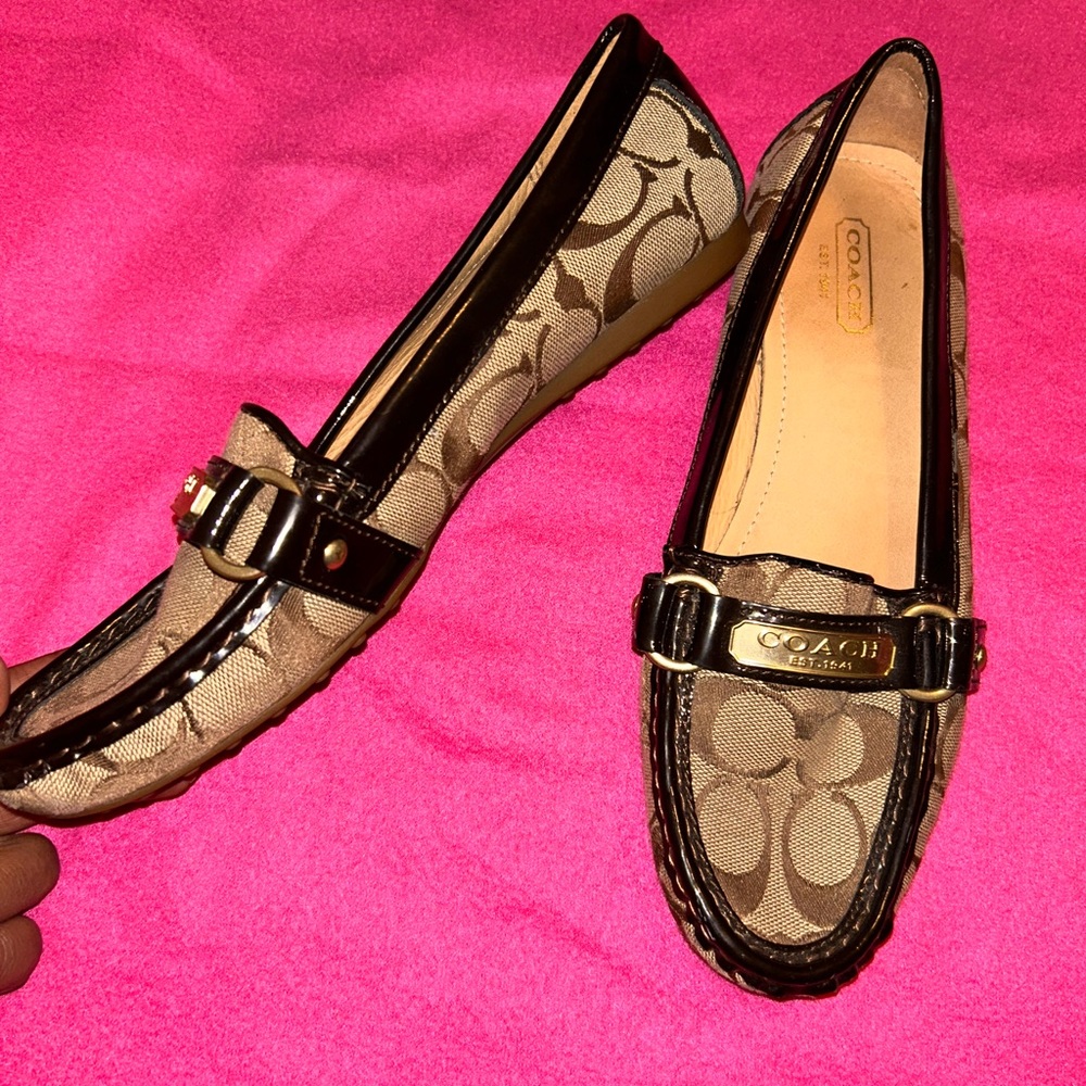 Coach Women's Tan Loafers